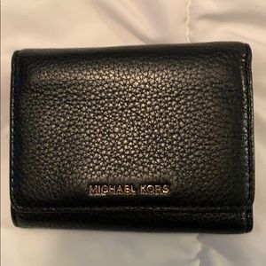 Michael Kors black leather wallet